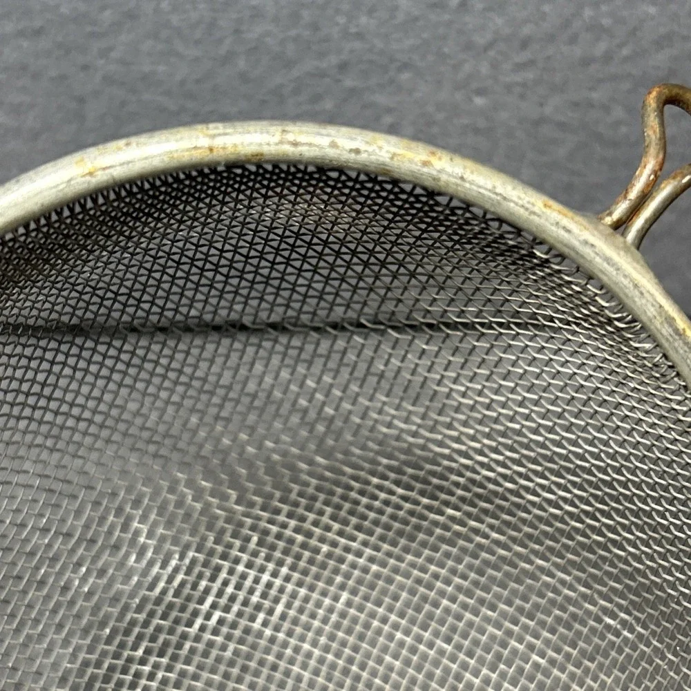 Vintage Wire Mesh Strainer Sifter 12